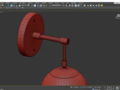 Nova L Sconce Low-poly 3D model