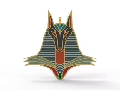 Egypt Enamel Pendant 3D print model