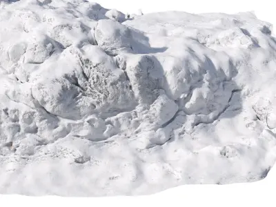 Winter snow pile 2 3D model