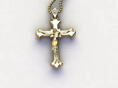 Jesus Pendant 3D model