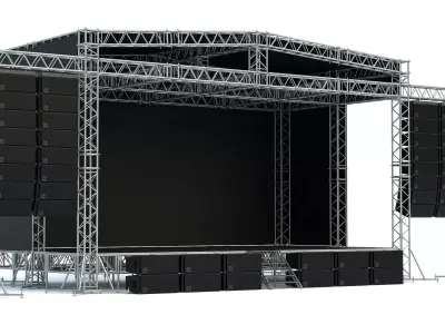 Concert Stage 02 3D model