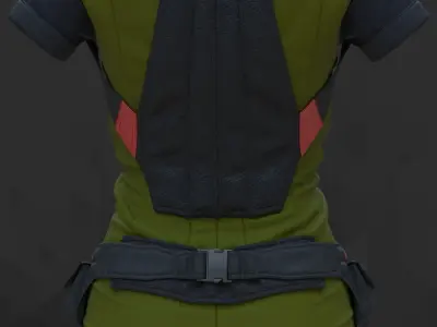 Sci-Fi Fantasy Wear 04 Female - 69 Marvelous Designer and Clo3D 3D model