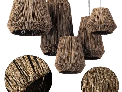Lamp cone rope n11 3D model