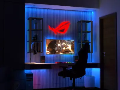 Gaming Room 3D model