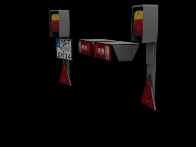 Taillights license plate 3D print model