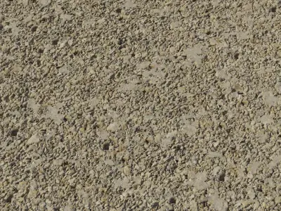 Crushed Limestone Gravel Ground Texture