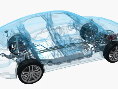  Electric Car Chassis X-Ray 