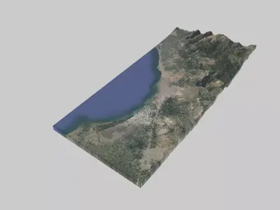 Icel City Low-poly 3D model