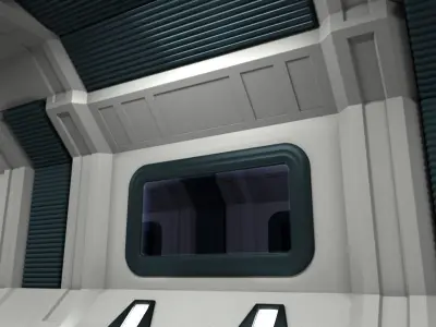 SciFi Corridor D 3D model