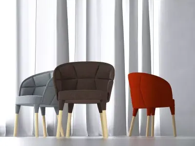 Emily dining chair 3D model purchase