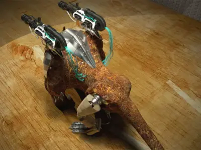 Monster with a super turn table 3D model