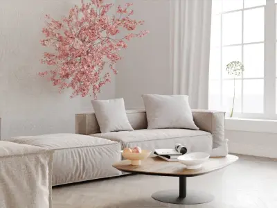 Contemporary Living Room 03 3D model