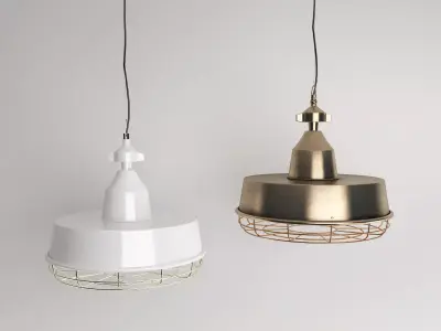 Gasby industrial pendant light 3D model