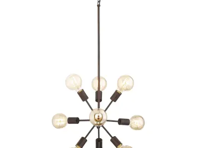 Alsfeld 9-Light Sputnik Chandelier 3D model