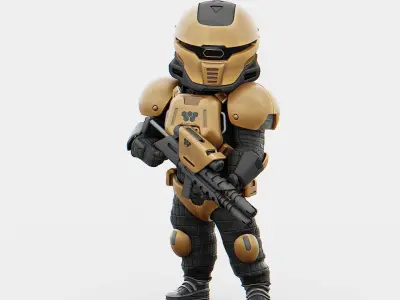 TROOPER XX-2000   RIGGED 3D model
