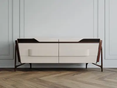 Melting light Sideboard by Turri 3D model
