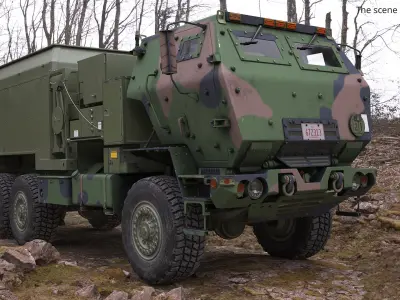  Tactical Communications Command Vehicle Camo Rigged 
