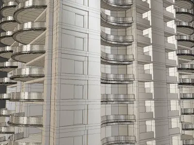 Residential Building 2 3D model
