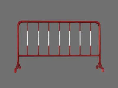 Fence model 04 Low-poly 3D model