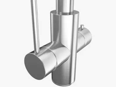 Collection of the Alpes-Inox Kitchen Sinks with Faucets  3D model