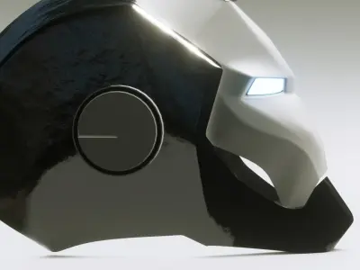 Iron Man Helmet  Low-poly 3D model