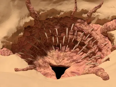 Sarlacc Pit playset 1-18 scale for 3-75 inch figures 3D print model