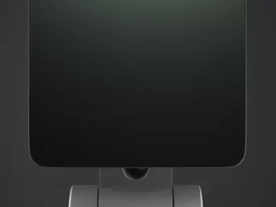 Monitor Sci-fi Black touchscreen Low-poly 3D model