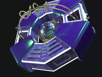 Imaginary spaceship 3D model