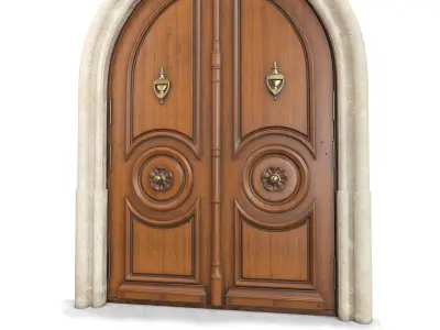 Entrance classic door 57 3D model
