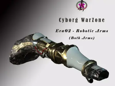 Cyborg Warzone - Eva02 - Robitic Arms Low-poly 3D model