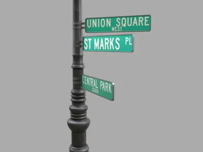 Street lamp 2 3D model