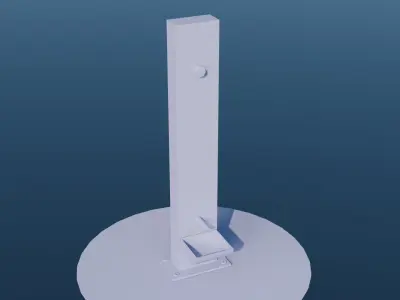 Street Canine Fountain Prop 3D model