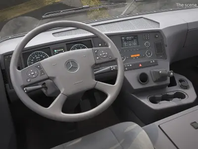  Mercedes Liebherr Concrete Pump Truck Yellow Dirty 