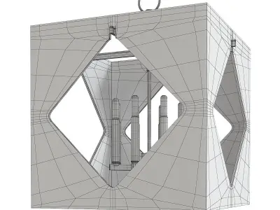 Travis Pendant Lights Low-poly 3D model