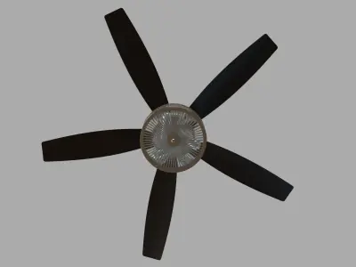 56inch Sura 5 Blade Ceiling Fan 3D model