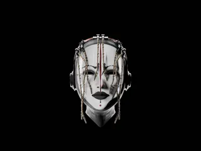 Fantasy  Scifi mask 3D model