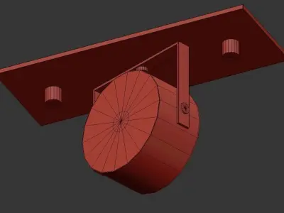 recessed ceiling light with finish 3D model