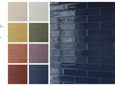 Subway Tile in Running Bond Layout Texture