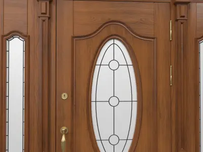 Entrance classic door 31 3D model