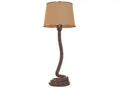 Corner Snake Lamp 3D model