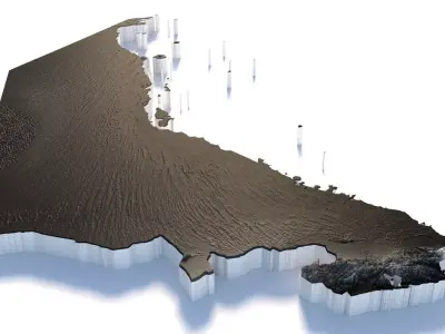 UAE Terrain Country 3D model