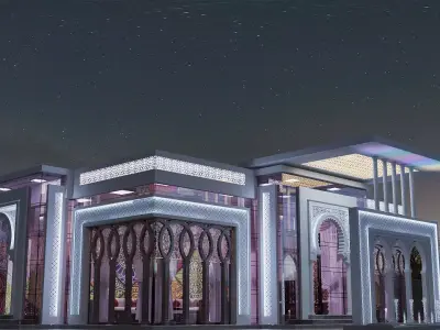 Islamic moslem teahouse 3D model