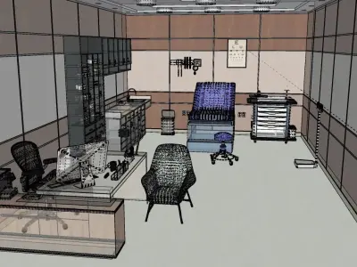 MEDICAL SPACES-DOCTOR OFFICE-GENERAL CLINIC 3D model