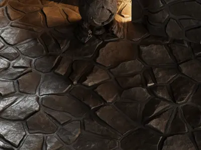 H100 Stone Field - PBR - 4K - Seamless Texture