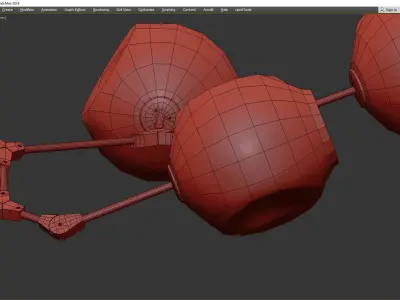 BRANCHING BUBBLES BB 08 03 Low-poly 3D model