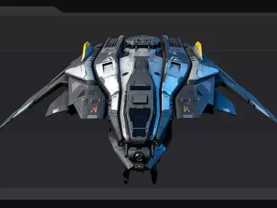 SF Fighter F50 Low-poly 3D model