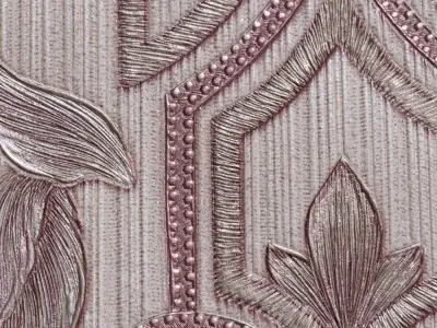 Rose Art Deco Motif Wallpaper  Texture