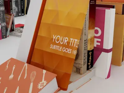 100 unique books 002 3D model