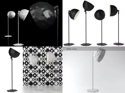 Rock Standing Lamp 3D model