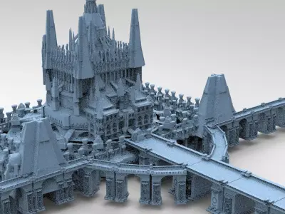 Tudor Castle Fantasy Huge  3D model